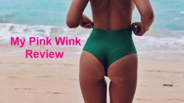 Woman's buttocks and text My Pink Wink Review